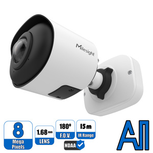 Products: AI 180° Panoramic Mini Bullet Camera - 8MP - darkstar.co.nz