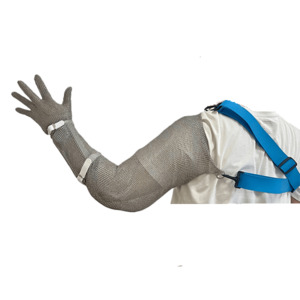 Products: Reton Stainless Steel Mesh Full Arm Glove • Argus