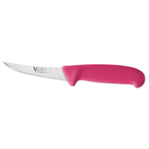Victory Knives Short Curved Boning Knife, Pink, 10cm • Argus