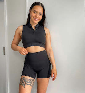 Kyba Crop Bra - Onyx