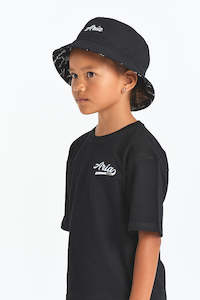 Aria Junior: Reversible Bucket Hat - Onyx