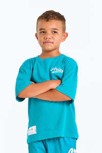 Aria Junior: Junior Oversized Tee - Teal