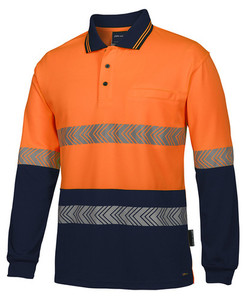 Products: JB's Hi Vis L/S Segmented Tape Polo 6HLST Aria Discount