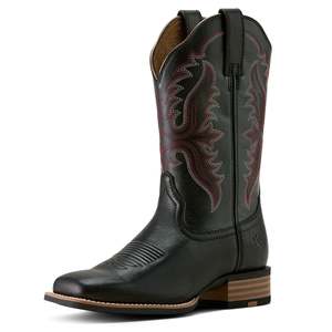 Western Footwear: Olena Wide Square Toe Western Boot