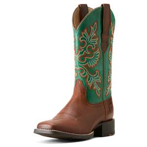 Womens Footwear Clearance: Round Up Wide Square Toe StretchFit Western Boot