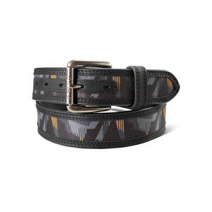 Mens Accessories: Bold Graphic Inlay Work Belt