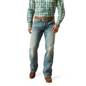 Denim: M4 Relaxed Thomas Boot Cut Jeans