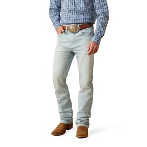 Denim: M7 Slim Ontario Classic Rise Straight Leg Jeans