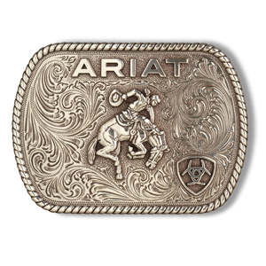 Womens Accessories: Rectangle Vintage Saddle Bronc Buckle