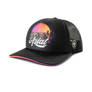 Mens Accessories: Cap Snap Back Sunset Desert Print