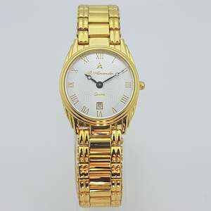 Designer Watch Collection: St Alexander GS524 Ladies Gold Bezel Quartz Analogue Dress Watch
