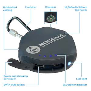 Power Banks: NOCQUA 10000mAh Power Bank with FREE STASH PACK