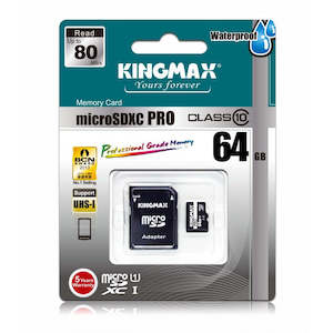 Memory Cards: Kingmax Micro SD PRO 80MB/s SD 8GB-128GB