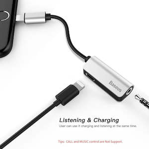 Chargers: Baseus L32 IP Male to 3.5mm + IP Female Adaptor