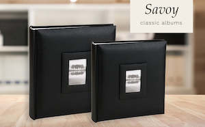 Albums Frames Adhesives: Kenro Savoy Black Slip-In Album 6×4