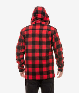 Swanndri: Swanndri Hudson Hoody 100% NZ Wool Red Check