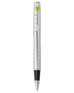 Sheaffer Ferrari Licensed Pens: Sheaffer Ferrari 300 Checkered Flag Chrome Rollerball Pen