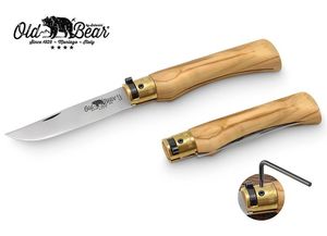 Opinel Knives: Old Bear Classical Handmade Italian Knife: Olive (Various Sizes)