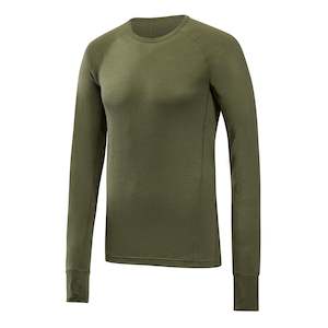 Mens Top Base Layer >Merino Wool Long Sleeve: FALCON - Mens Merino Wool Baselayer Raptor Long Sleeve Crew Neck