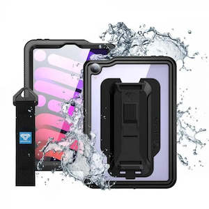 MXS-IPAD-M6 | IPAD MINI 6 | IP68 WATERPROOF CASE WITH HANDSTRAP & KICKSTAND & X-MOUNT