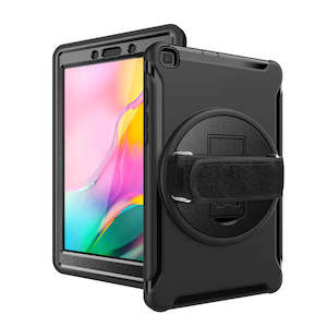 Samsung: RIN-SS-T290 | Samsung Galaxy Tab A 8.0 (2019) T290 T295 | Rainproof military grade rugged case with hand strap and kick-stand