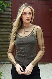 Spark in the dark Top Khaki