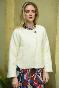 Coop: Lets Go To The Crop Jacket Ivory