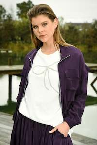 Bow'tiful Day Top White