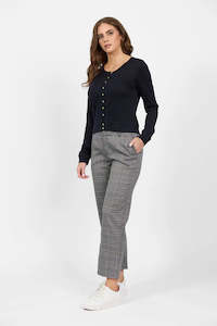 Sale: Merino Cropped Cardi midnight