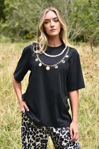 Curate: Charm School T-Shirt Black