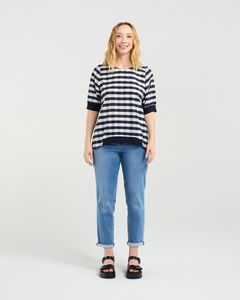 Zafina: Havana Top Navy Check