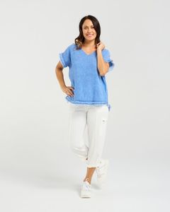 Blouses: Lilah Top Blue