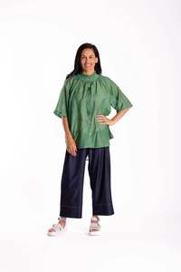 Delight Blouse Leafy Green