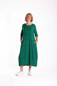 Connection Dress Green Texture