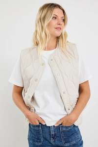 Stories Be Told: Touchstone Putty Quilted Vest