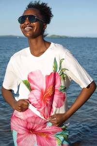 All Tops: Hibiscus Of Time T-Shirt