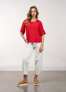 Madly Sweetly: Sonnet Top Poppy