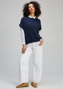 Zaket Plover: Sleeveless Crew Denim