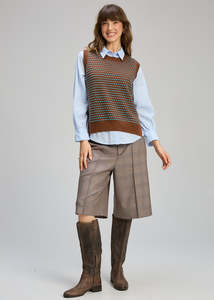 Zaket Plover: Textured Tank Coffee