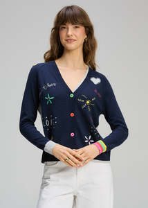 Zaket Plover: Good Energy Cardi  DK Denim