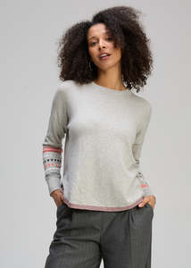 Zaket Plover: Textured Swing Jumper LT Marl