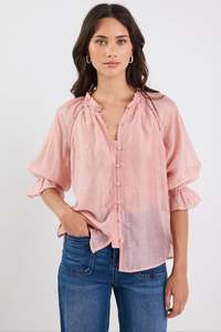 Encounter Blush Textured Button front top