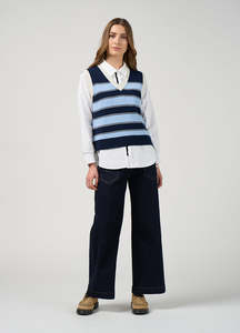 Madly Sweetly: College Vest Navy/Blue