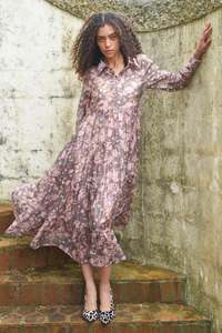 Dresses: Sun & The Swoon Dress- Pink&Grey