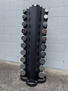 Popular: NZ POWER CHROME DUMBBELL SET WITH STAND