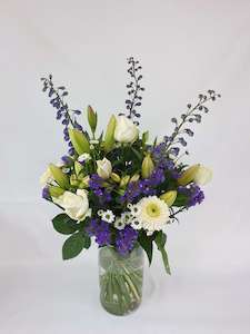 Best Sellers: Purple & White Bouquet