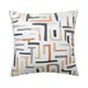Abstract pattern embroidered pillow