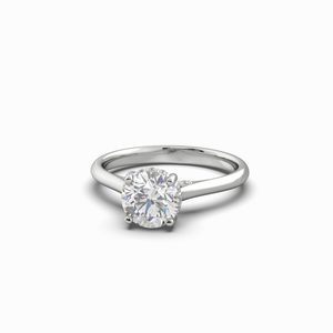 1.14 Carat TW Round Brilliant Lab Grown Diamond Solitaire Halo Engagement Ring i&hellip;