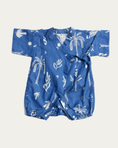 Pera Aio: Nikau Kikorangi Kimono Romper