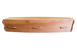 Waxed Timber Casket - Aroha Funerals